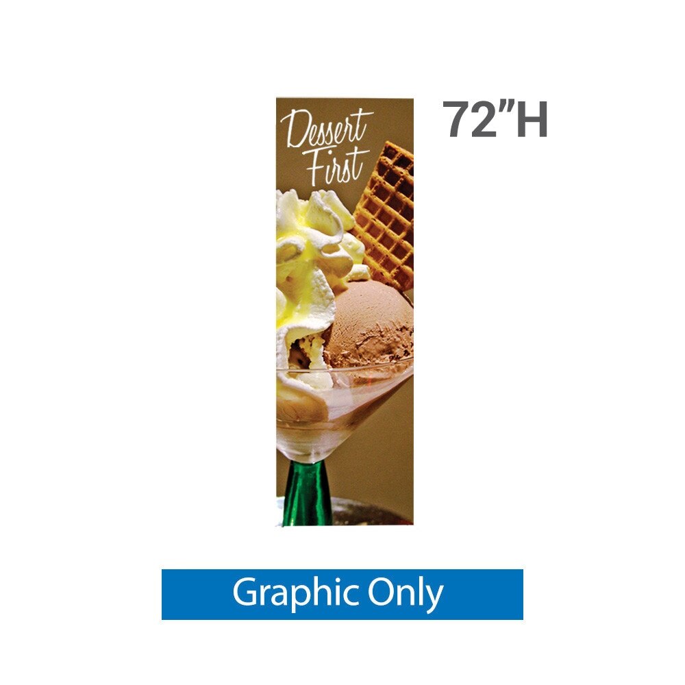24 in. L Banner Stand — Graphic Only